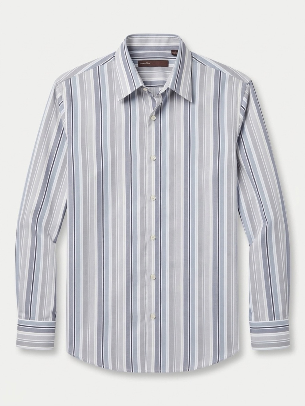 Perry Ellis Striped Panel in Light Gray and Steel Blue